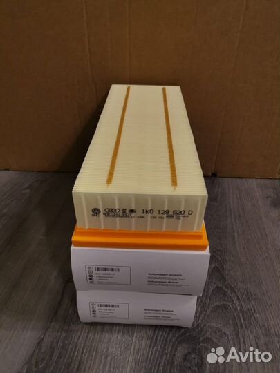 2 шт Воздушный фильтр volkswagen 1к0129620d