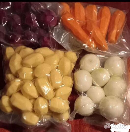 Вакуумированные овощи