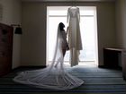 Свадебное платье со шлейфом цвета айвори «Кукла»