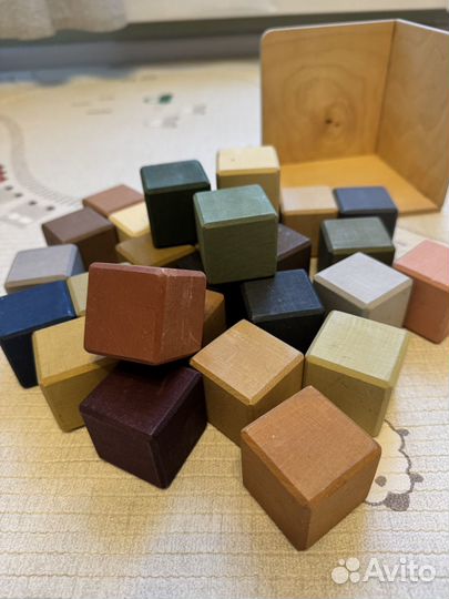Кубики деревянные