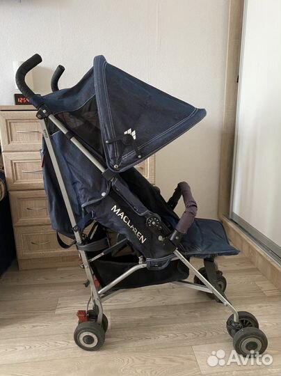 Коляска-трость maclaren quest denim