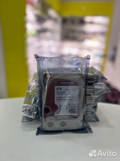 Жесткий диск, Western Digital WD Purple 6TB, Новый
