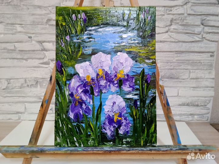 Картина маслом на холсте цветы