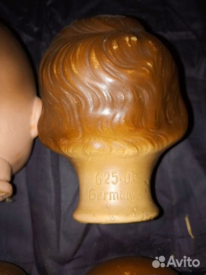 Головки кукол ГДР клейма на фото