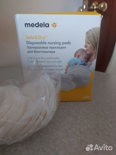 Прокладки для груди Medela 60шт + 10шт
