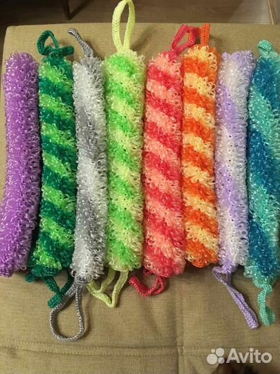 Мочалки в наличии и на заказ, разных цветов