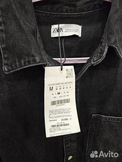 Джинсовое платье zara М