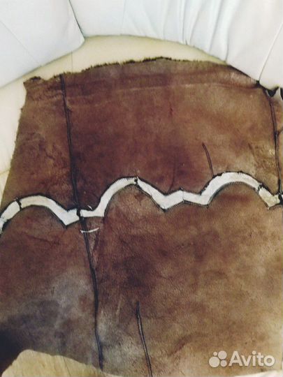 Продается кусок натурального меха мутон 55*60 см