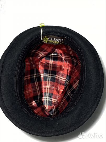 Новая черная шляпа Christys Crown Series шерсть