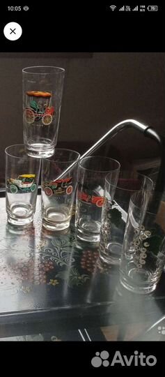 Хрустальные стаканы.Чехия