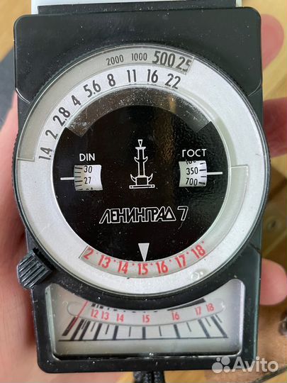 Экспонометр Ленинград-7 фотоэлектрический СССР