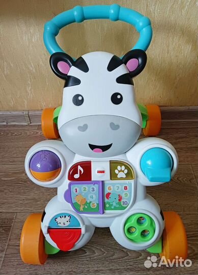 Ходунки каталка зебра fisher price