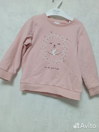 Толстовка для девочки 86 92