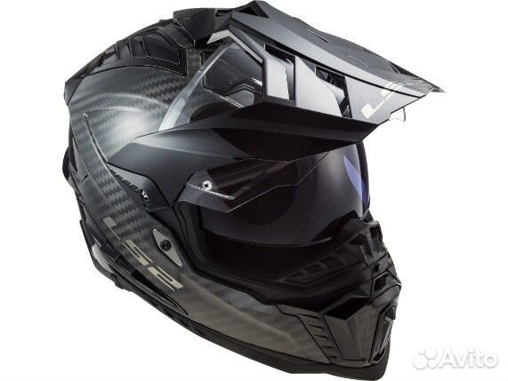Off road шлем LS2 MX701 C explorer solid carbon