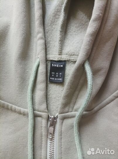 Зип худи 42-44 размера Shein болотного цвета