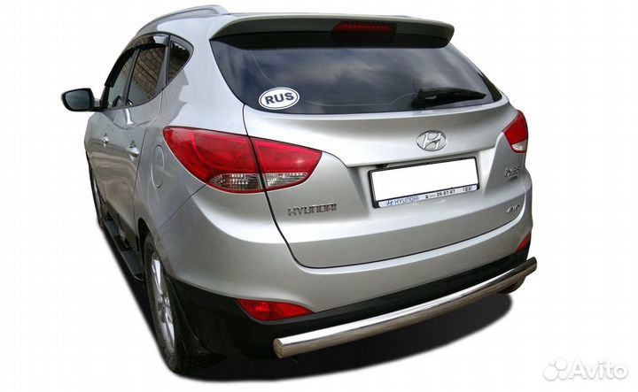 Защита заднего бампера овал Hyundai ix35 2010