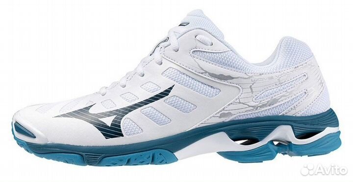 Кроссовки mizuno Voltage White/SBlue/Silver м