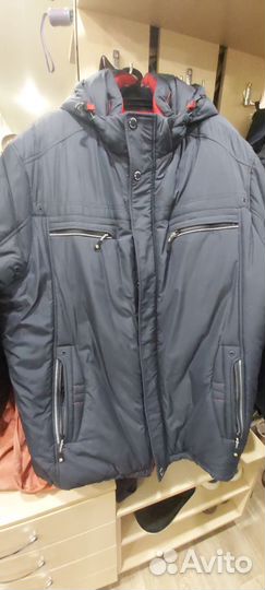 Мужская зимняя куртка размер 62 64 рост 186