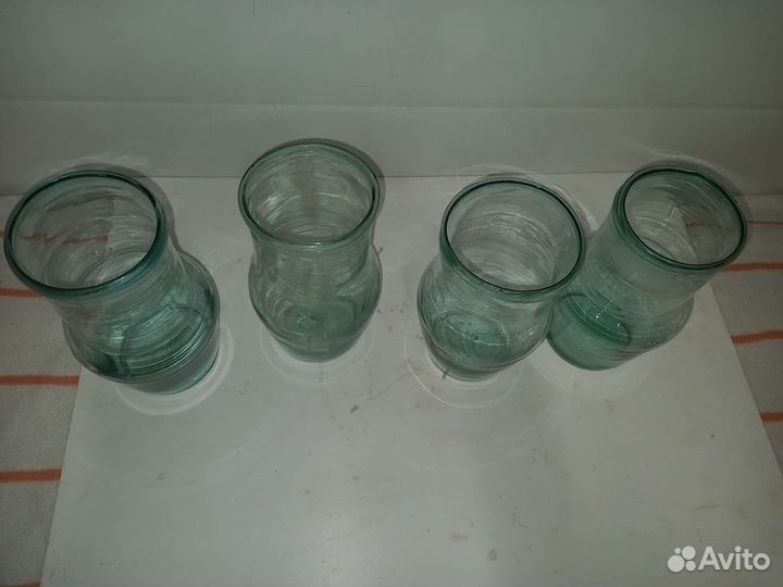 Кринка стекло ручная работа