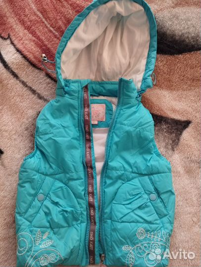 Жилет теплый детский 110-116