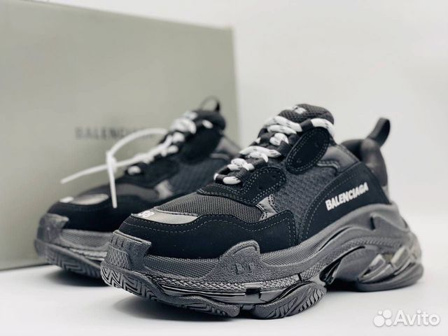 Баленсиага Triple s Clear sole Black