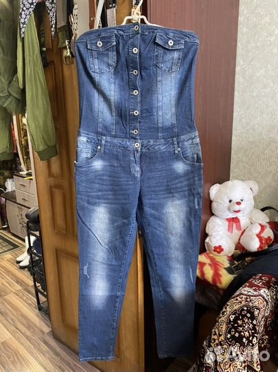 Комбинезон женский джинсовый