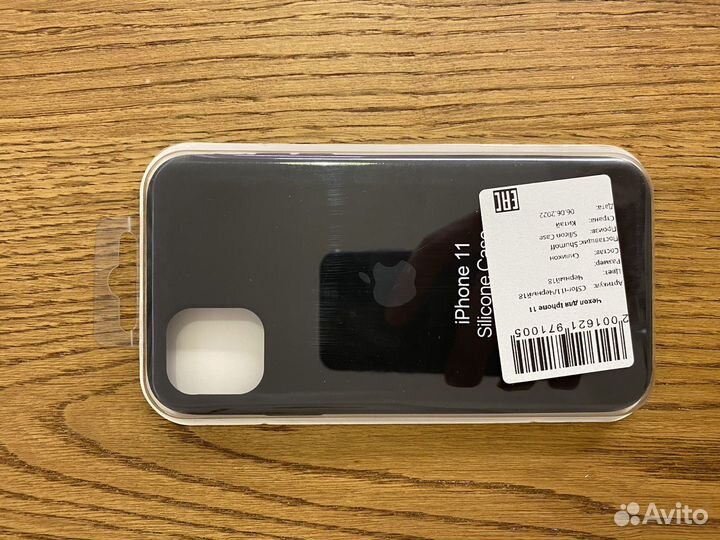 Силиконовый чехол iPhone 11 черный