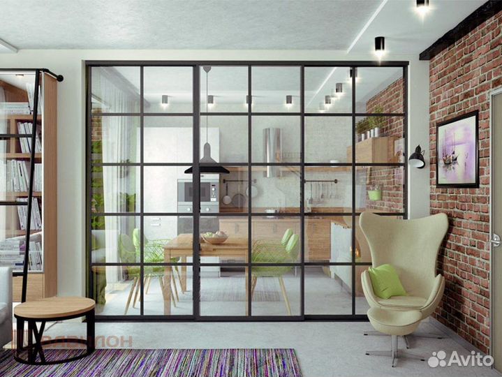 Алюминиевые стеклянные перегородки