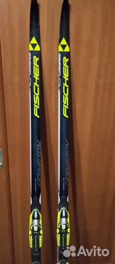 Лыжи беговые Fischer RCR, ботинки, палки