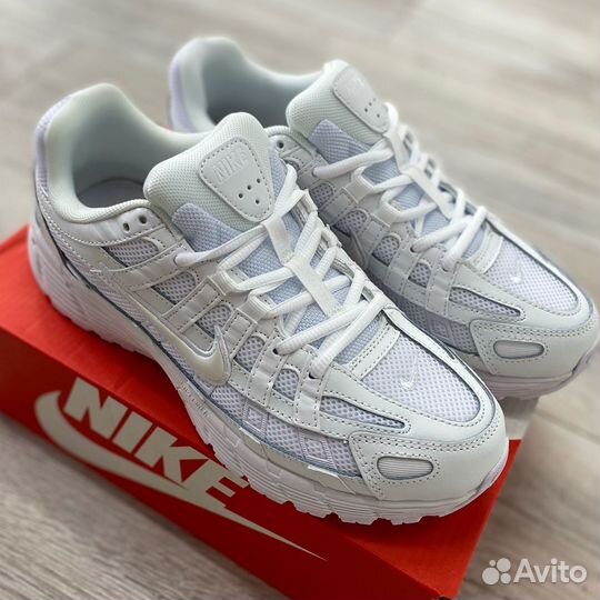 Кроссовки nike p 6000 белые мужские