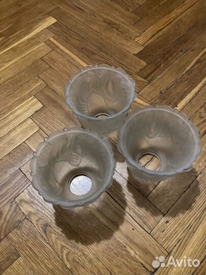 Плафоны 3шт стекло