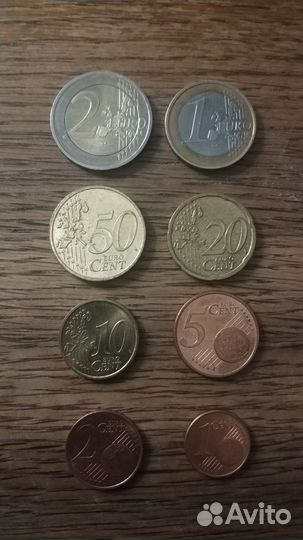 Монеты евро