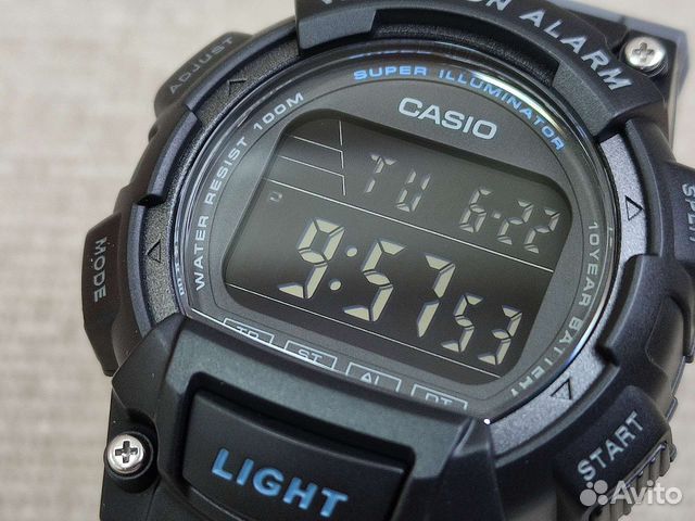 Casio W-736H-8B с вибробудильником новые оригинал купить в Москве с ...