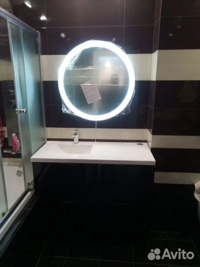 Столешница в ванную из акрилового камня