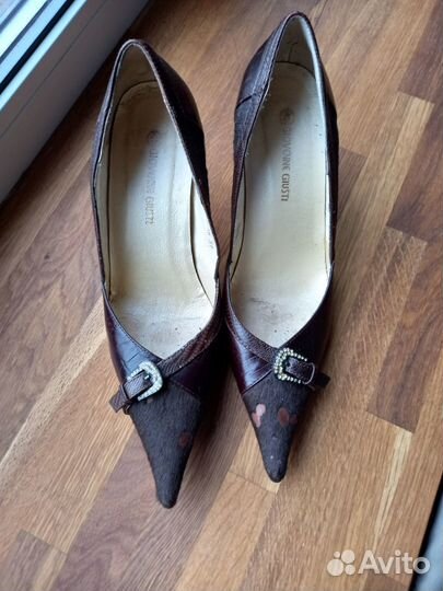 Туфли лодочки кожа лошади