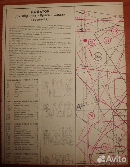 Журнал Краса и мода (Красота и мода) весна 1985