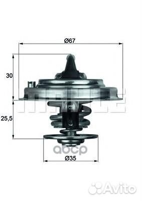 Термостат mahle TX 34 82D TX 34 82D Mahle/Knecht