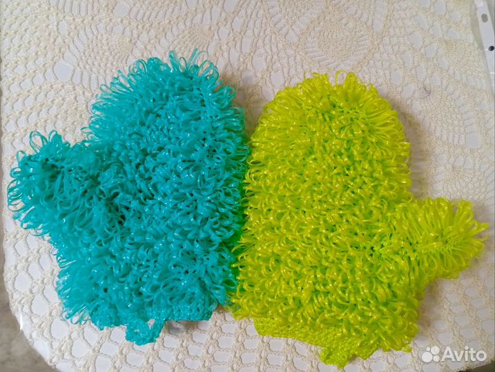 Варежка мочалка