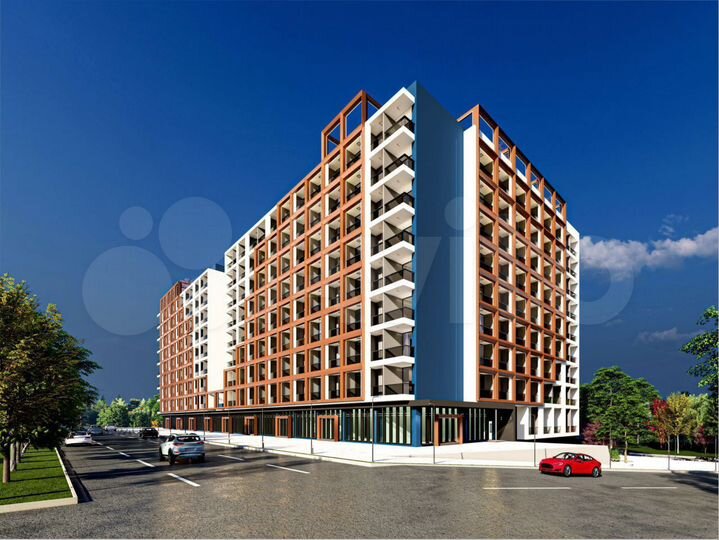 1-к. квартира, 39 м² (Турция)