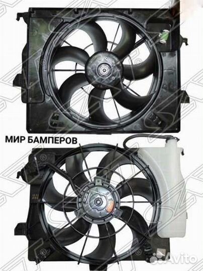 Вентилятор в сборе Hyundai Solaris / Kia Rio 3