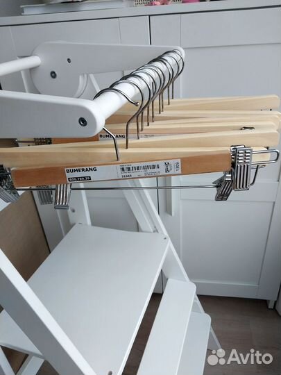 Вешалки плечики IKEA для брюк и юбок с прищепкой