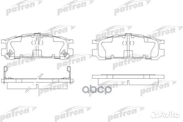 Колодки тормозные дисковые задн subaru: impreza