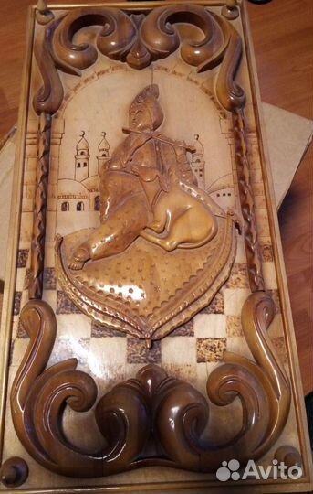 Нарды ручной работы бу, очень хорошее состояние