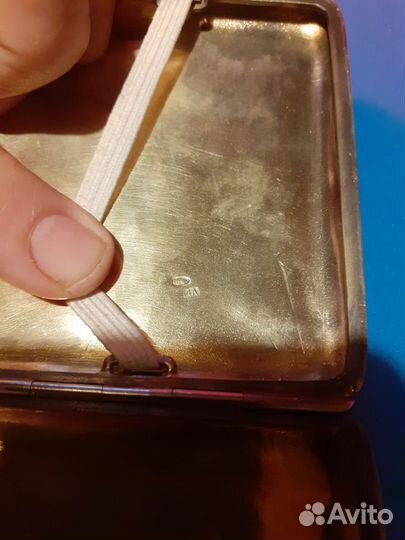 Портсигар серебро