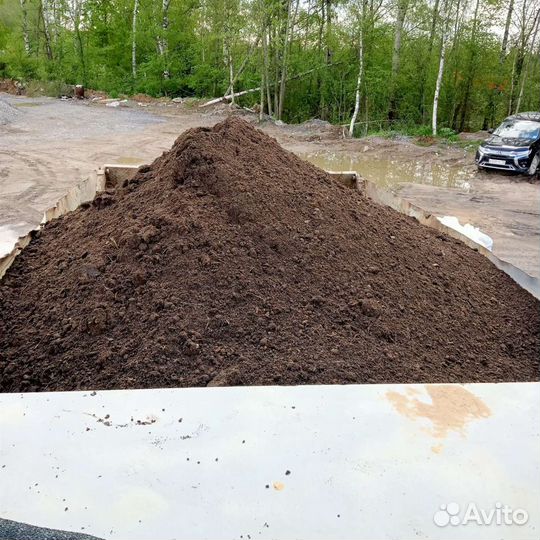 Чернозем Плодородный грунт для газона навалом