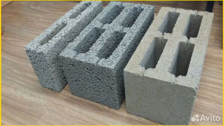 Керамзитобетонный блок полнотелый