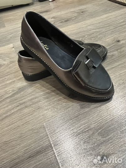 Туфли женские лоферы 39 размер