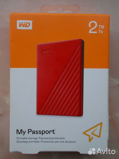 2тб / HDD USB / WD My Passport / Красный / Новый