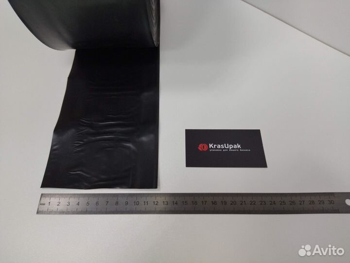 Рукав полиэтиленовый черный 12 см 500 метров