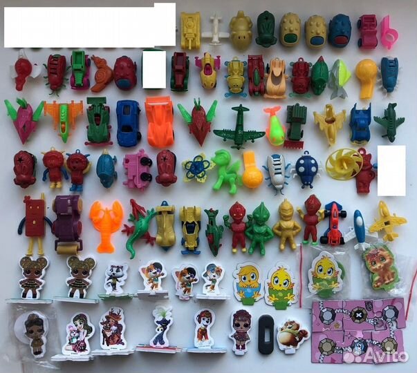 Миниатюрные фигурки из киндер 90-е, лапусики